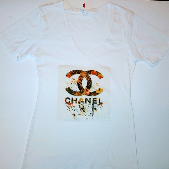 Women V Neck T Shirt - Picture 2 of 4